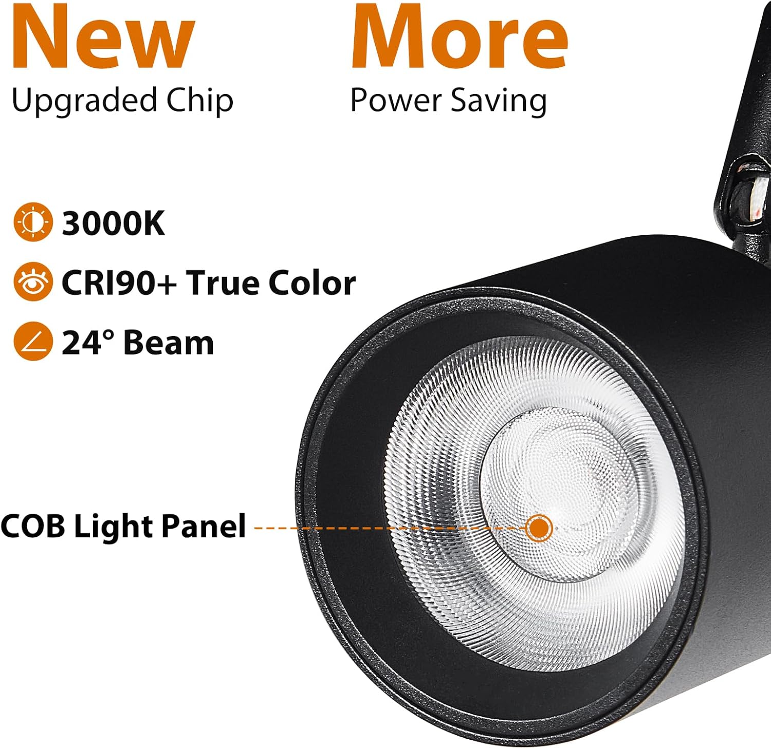 3-light track light black spotlight aluminum ceiling light