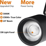 3-light track light black spotlight aluminum ceiling light