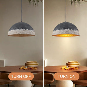 15.75" dome pendant light destressed bedroom light metal hallway light