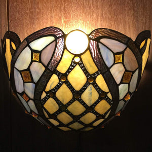 Unique bedroom light multicolor night light glass, metal wall light