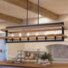6-lights dining room light brown pendant lights metal chandelier light