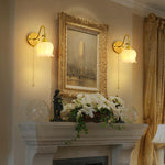 Set of two bathroom light white bedroom light resin wall light