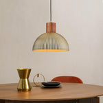 12 inch hanging lamp brushed brass pendant light metal hallway light