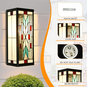 Antique balcony light arrow wall light alloy steel, glass hallway light