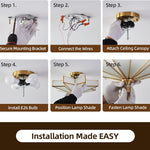 19.5 inch ceiling light gold kitchen light brass interior light