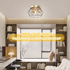 2-light fixture light black, gold ceiling light metal kitchen light