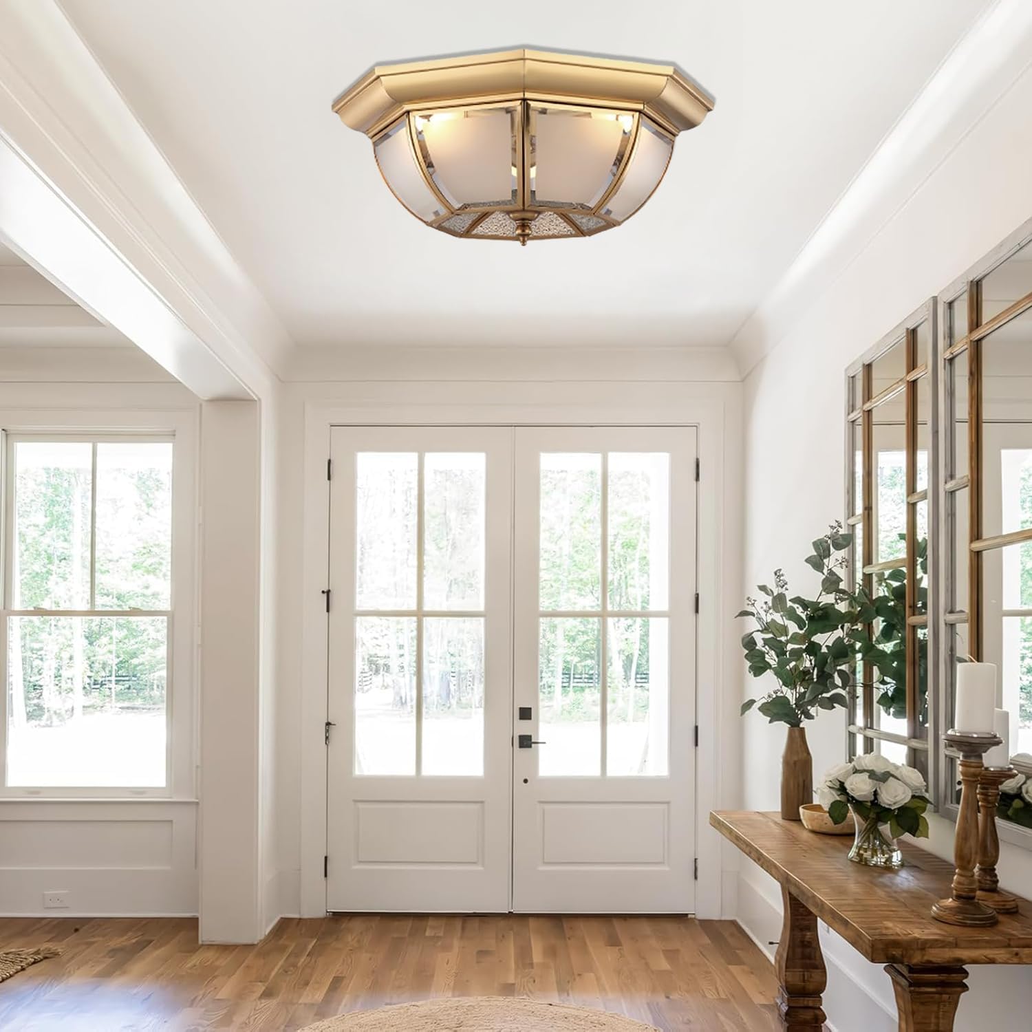 Led porch light brass hallway light modern ceiling light
