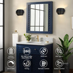 Dimmable hallway light black wall light ‎aluminum entryway light