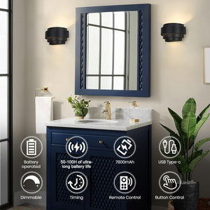 Dimmable hallway light black wall light ‎aluminum entryway light