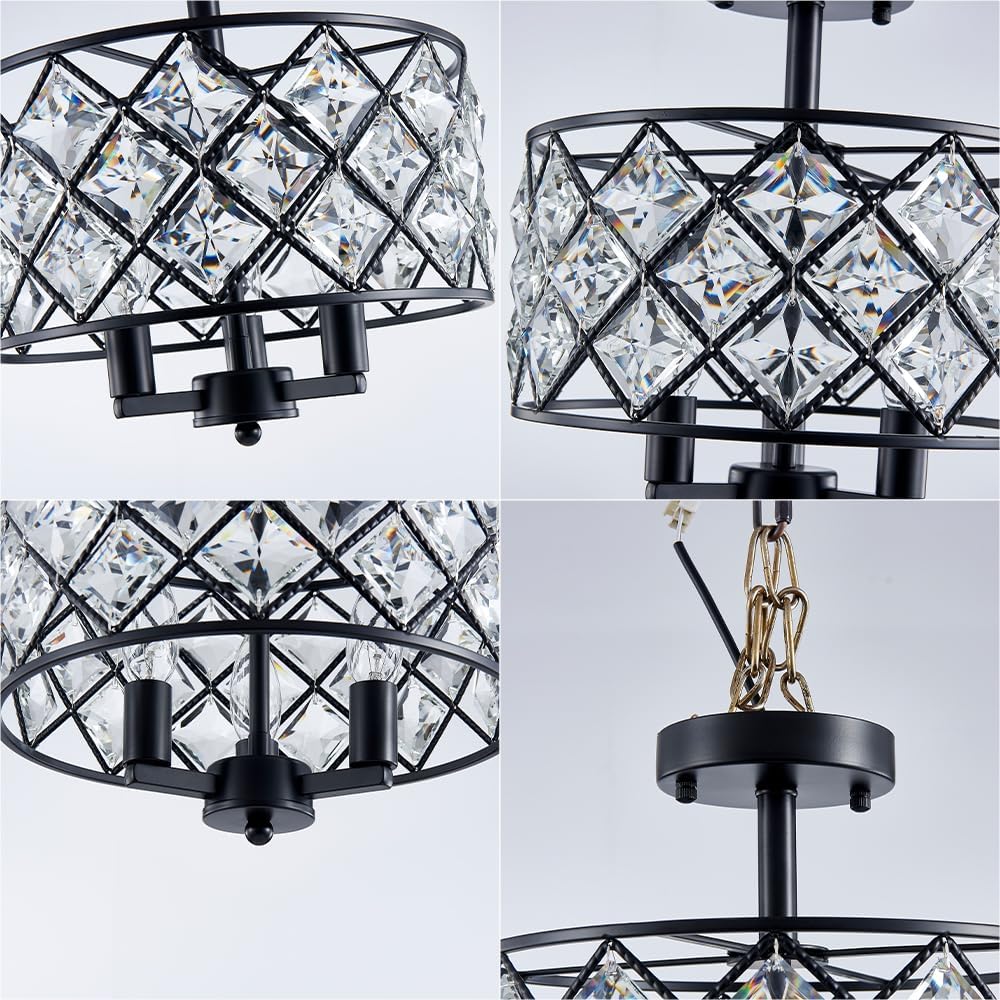 3 lights ceiling light black chandelier light metal kitchen light