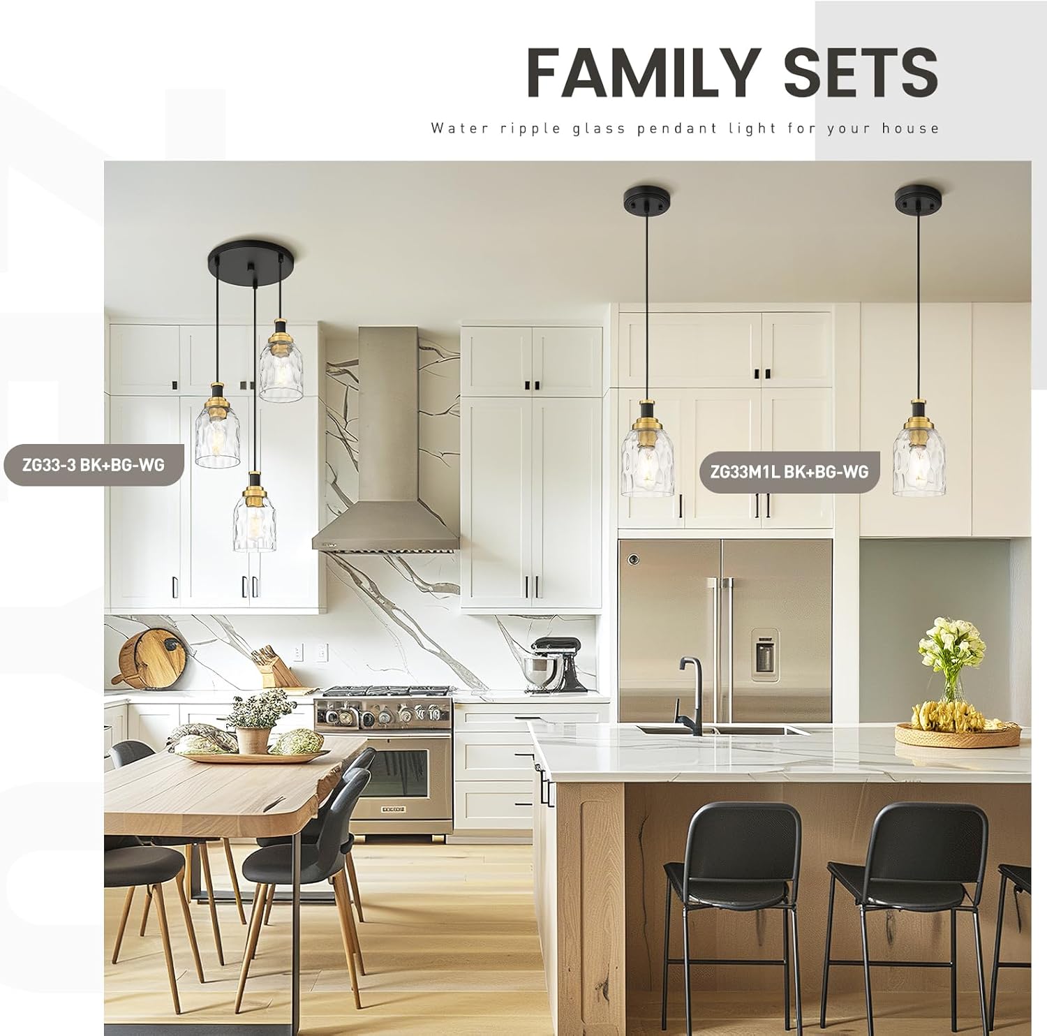 2 pack hanging light black & gold hallway light  glass metal pendant light