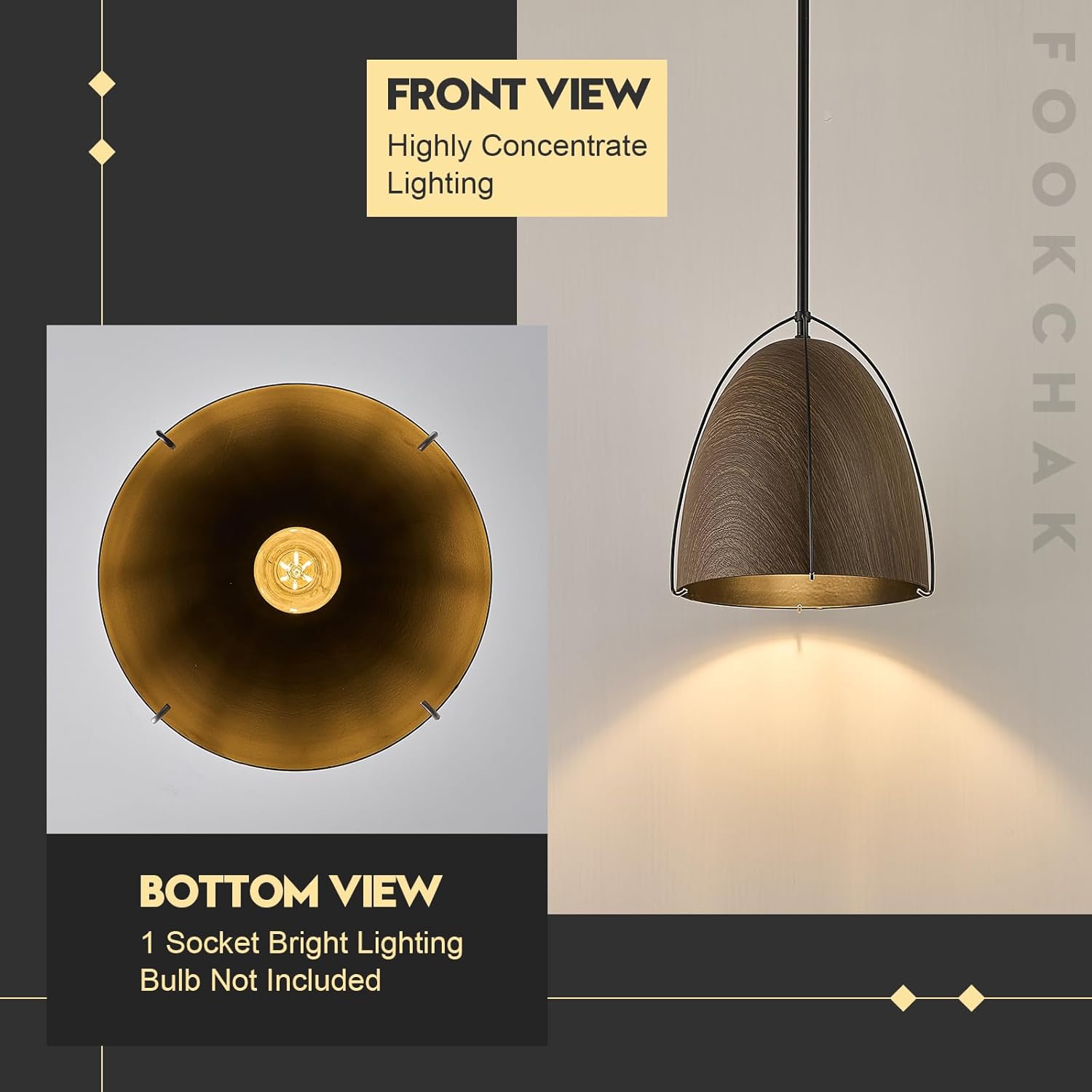 10in dome kitchen light wood black fixture light metal pendant light