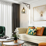 E26 kitchen pendant lights gold hanging light glass, metal plug in light