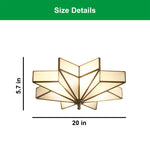 19.5 Inch bulb light bronze light for kitchen brassb ceiling light