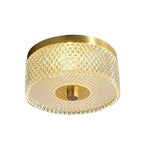 Modern bedroom light gold ceiling light metal hallway light