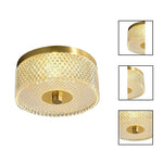 Modern bedroom light gold ceiling light metal hallway light