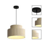 1 Light hanging light cream yellow light fixture metal, resin pendant light