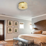Modern bedroom light gold ceiling light metal hallway light