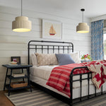 1 Light hanging light cream yellow light fixture metal, resin pendant light