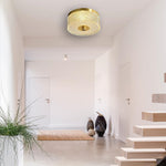 Modern bedroom light gold ceiling light metal hallway light