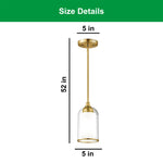 2 Pack kitchen lights brushed gold pendant lights glass island lights