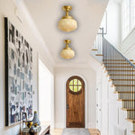 Modern hallway light gold bathroom flush mount gold ceiling light