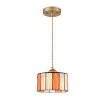 7.7 INCH Tiffany hanging light gold hallwaylight glass, metal pendant light