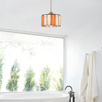 7.7 INCH Tiffany hanging light gold hallwaylight glass, metal pendant light