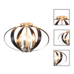 4 Candle light bulbs black , brushed nickel ceiling light metal bathroom light