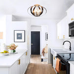 4 Candle light bulbs black , brushed nickel ceiling light metal bathroom light