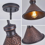 58”Hight adjustable hanging light aluminum metal kitchen light oil-rubbed bronze pendant light
