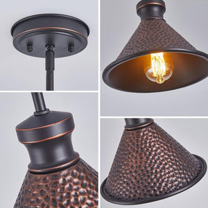 58”Hight adjustable hanging light aluminum metal kitchen light oil-rubbed bronze pendant light