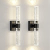Led vanity light black wall light metal, crystal kitchen light