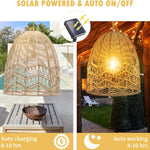 Dimmable hanging light matte pendant light plastic rattan lantern light