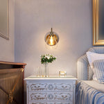 1-light mounted light brass wall light glass, metal  fixture light
