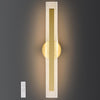Led bedroom light gold wall light aluminum, metal hallway light