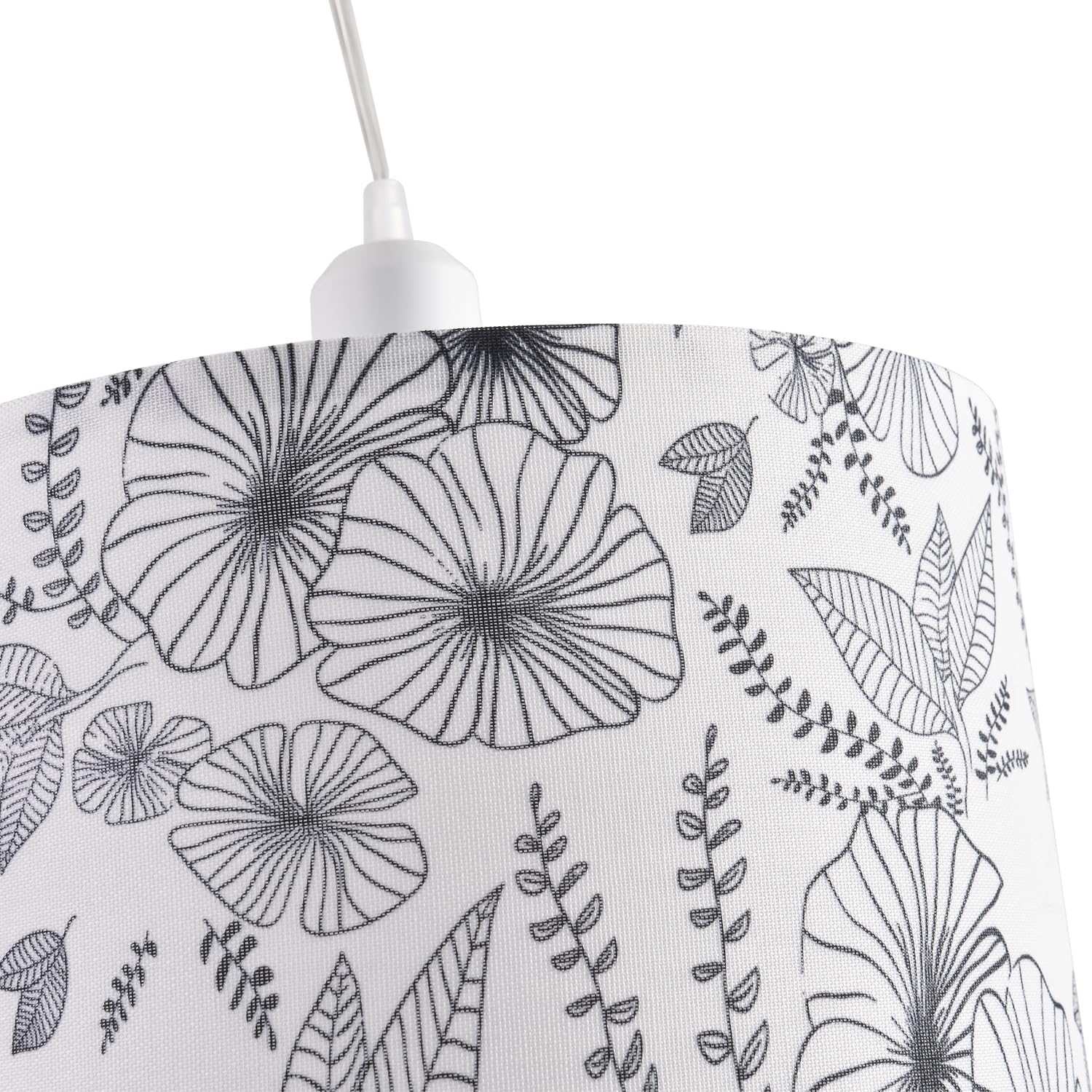 2 pack pendant light white & black hanging light metal bedroom light