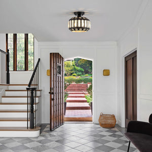 1 light entryway light black hallway light metal ceiling light