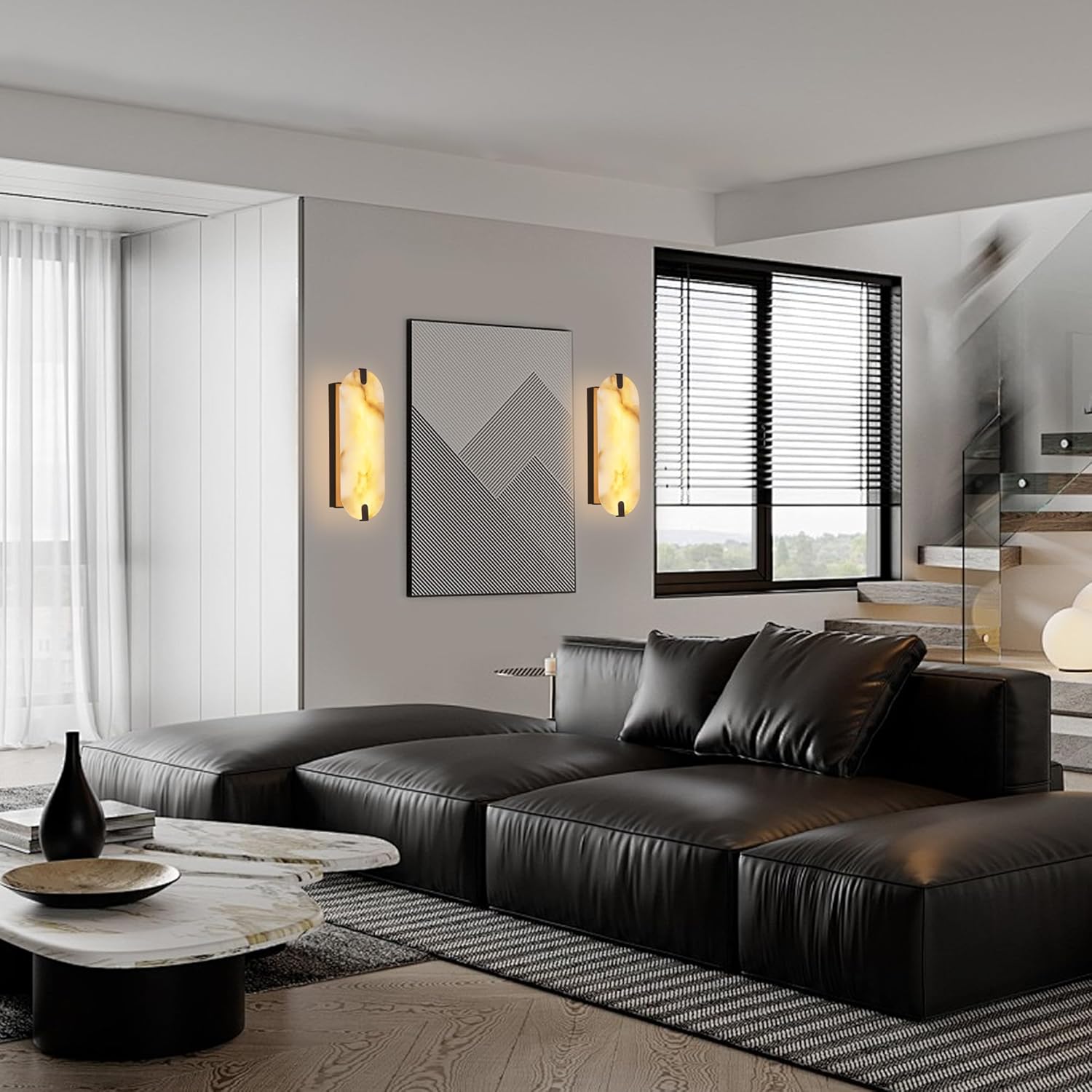 Led wall light gold dining roome light metal mount light