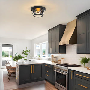 2-light modern hallway light black ceiling light glass,metal kitchen light