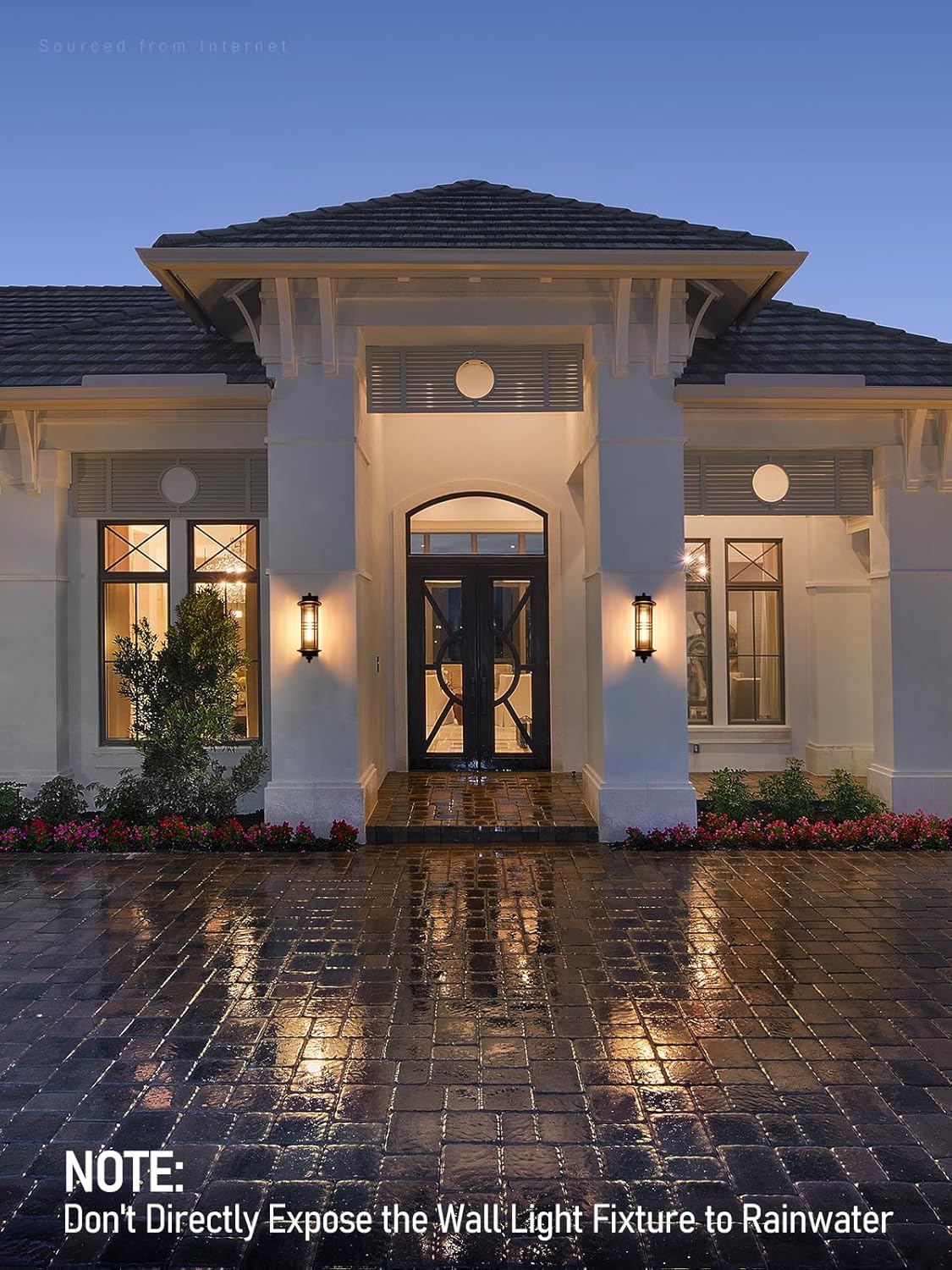 23inch wall lantern bronze porch ligh aluminum, glass, metal mount light