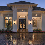 23inch wall lantern bronze porch ligh aluminum, glass, metal mount light