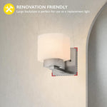 1 light hallway light nickel wall light alloy steel bedroom light