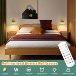 Led bedroom light green checker wall light glass hallway light
