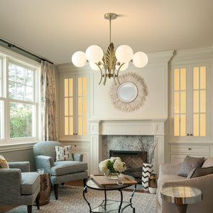 6 light chandelier light white pendant light flush metal mount light