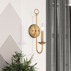 1 light wall sconce light bronze fixture light alloy steel bedroom light