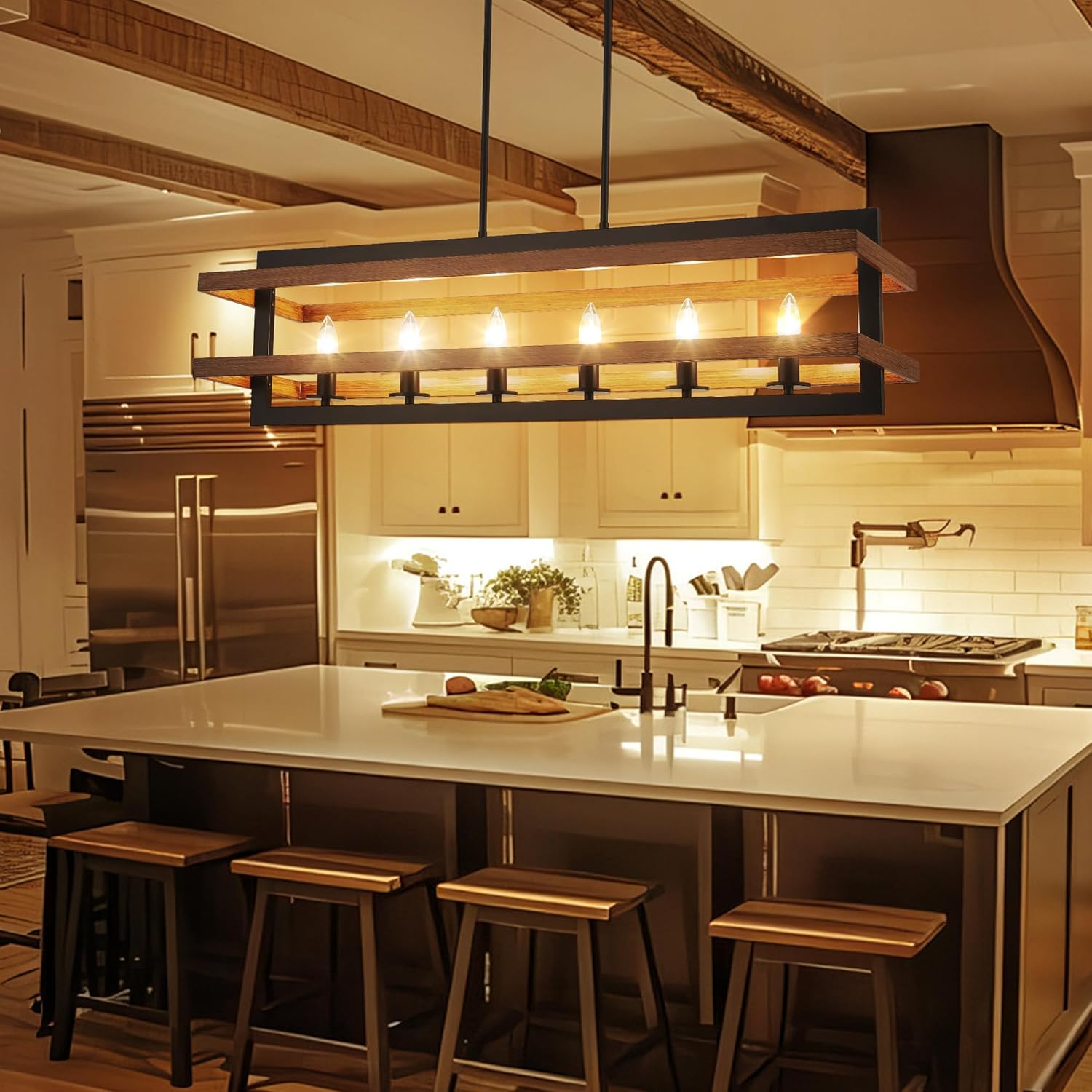 6-lights dining room light brown pendant lights metal chandelier light