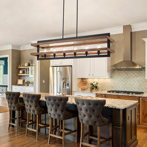 6-lights dining room light brown pendant lights metal chandelier light