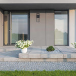 Led porch lights black, mckay wall light metal garage light