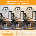 3-light kitchen light black ceiling light metal hallway light